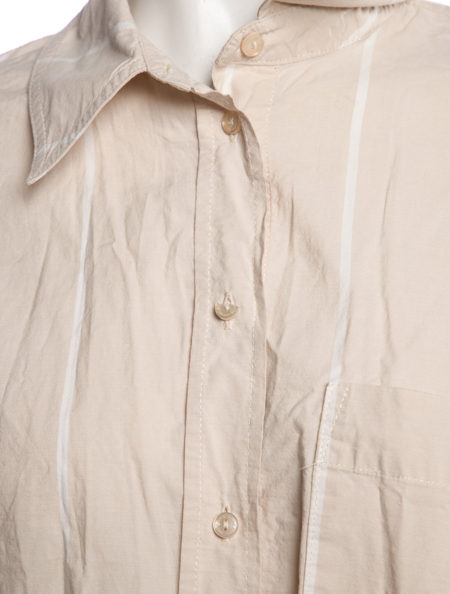 Anine Bing Long Sleeve Button-Up Top